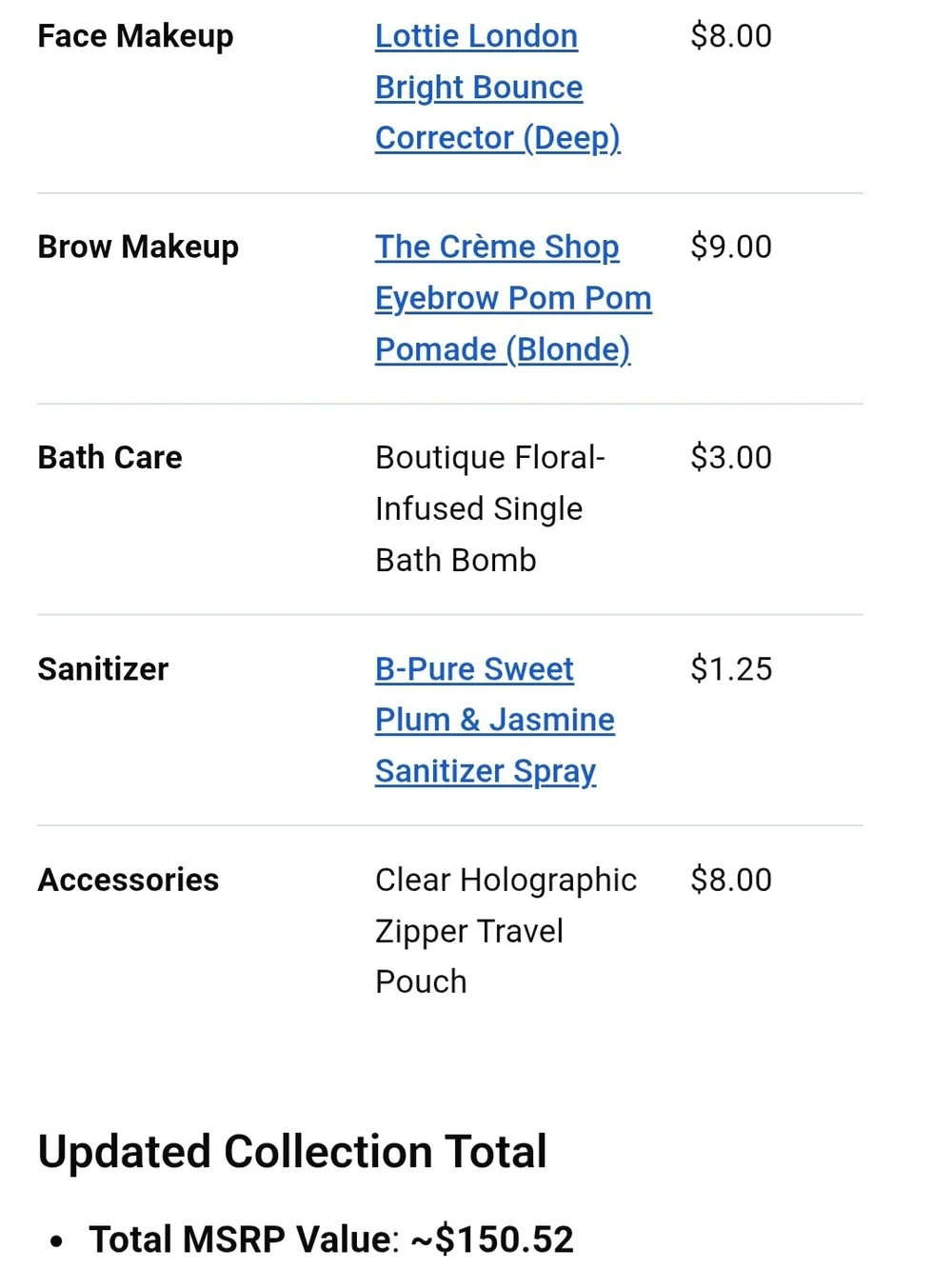 18-Pc MEGA BEAUTY BOX! Sol de Janeiro/Creme Shop/Kourtney Kellar (MSRP